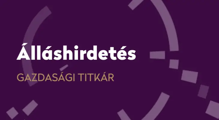 Álláshirdetés gazdasági titkár pozícióra